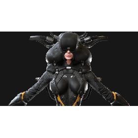 Sci-fi Cyborg Pilot 3D model